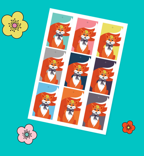 Kids Fox Gift Tags