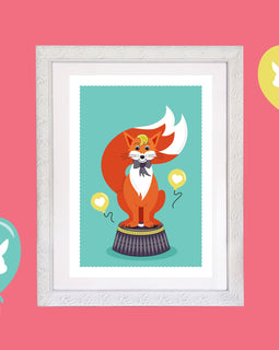Kids Fox Room Print – 6 colourways (A4/A3)