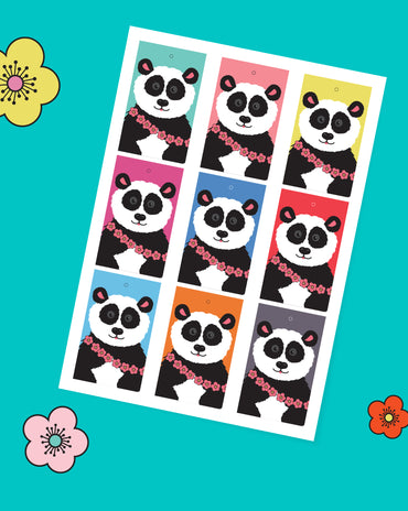 Kids Panda Gift Tags
