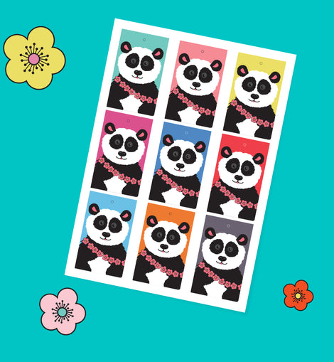 Kids Panda Gift Tags