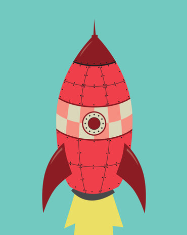 Kids Rocket Gift Tags