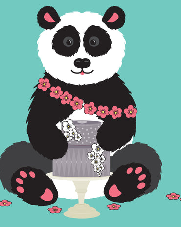 Kids Panda Room Print – 6 colourways (A4/A3)