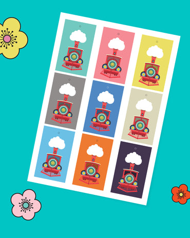 Kids Train Gift Tags