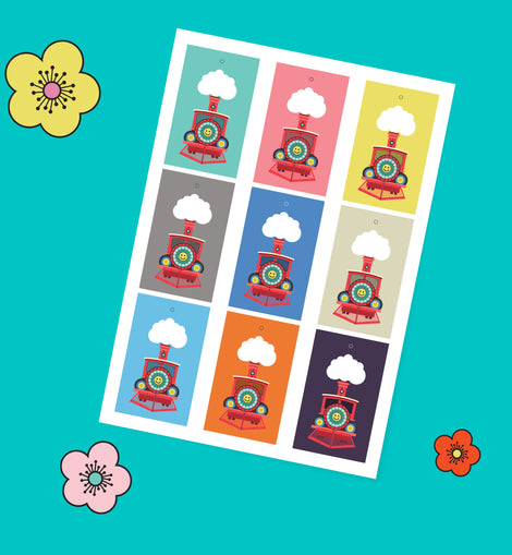 Kids Train Gift Tags